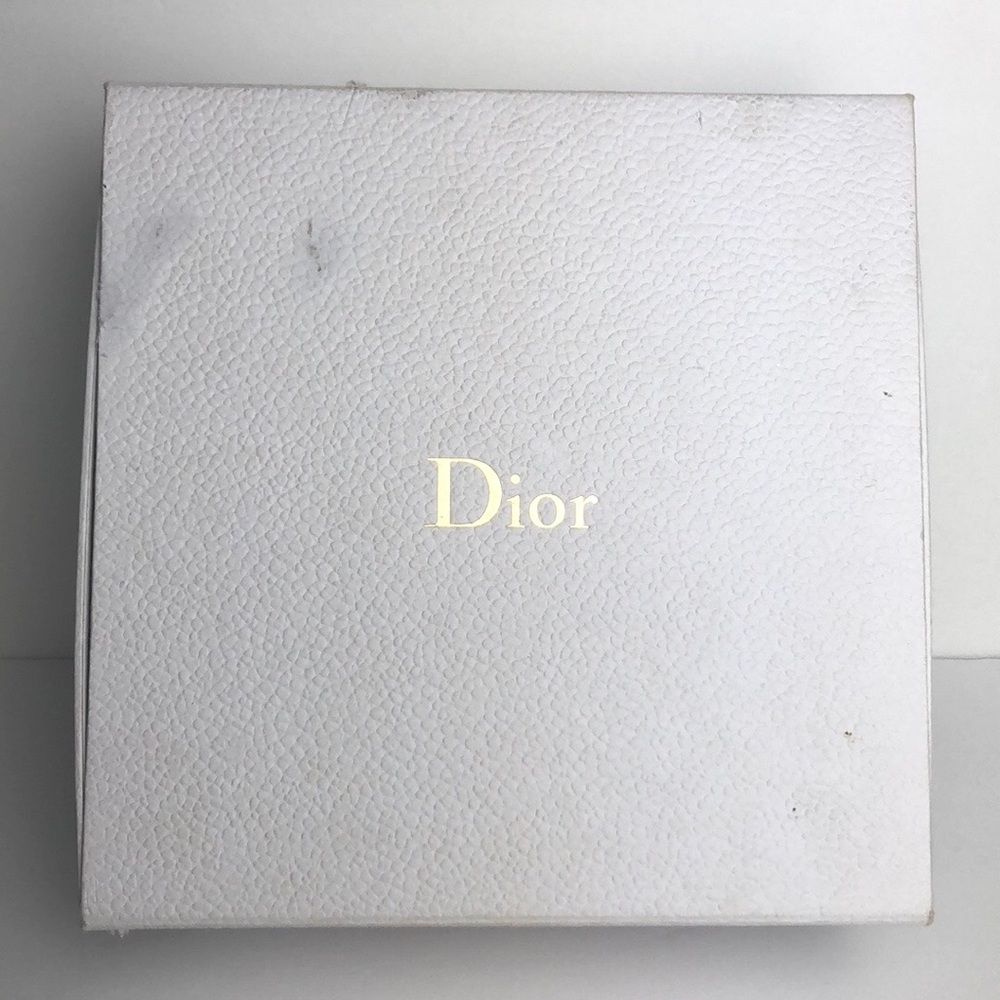 Dior White Textured Hinge Close Gift Box